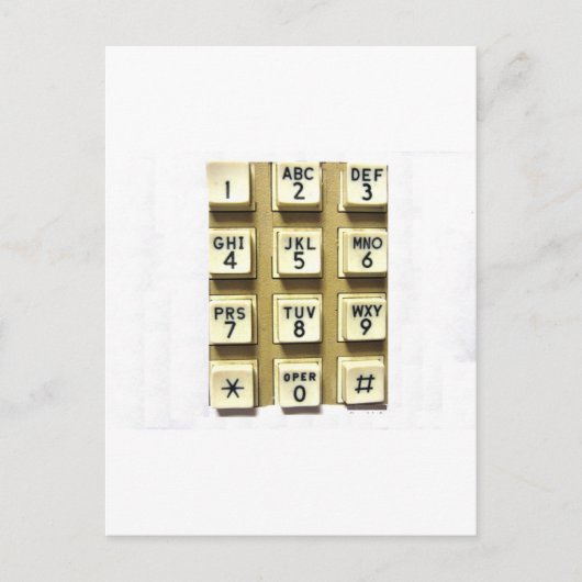 Telefoonnummers Briefkaart (Voorkant)