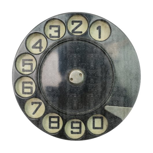 telefoonnummerschijf roterend snijplank (Voorkant)