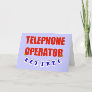 Telefoonoperator in ruste kaart