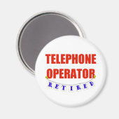 Telefoonoperator in ruste magneet (Voorkant / Achterkant)