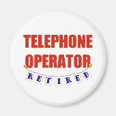 Telefoonoperator in ruste magneet (Voorkant)