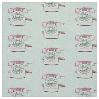  telefoonpatroon herhalen - Seafoam Stof