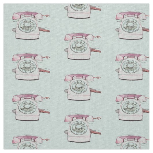  telefoonpatroon herhalen - Seafoam Stof (Swatch)