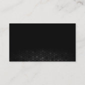 Telefoonpictogram | Zwarte mesh Abstracte achtergr Visitekaartje (Achterkant)