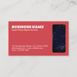Telefoonreparatie QR Red Visitekaartje