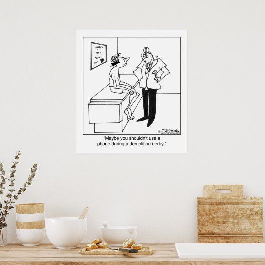 Telefoons & Demolition Derbys Poster (Keuken)