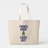 Telefoons Down Kaarten uit het gameleven Grote Tote Bag (Achterkant)