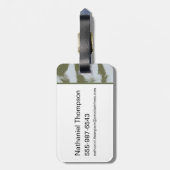 Telefoons omlaag, handpalmen omhoog - De witte lot Bagagelabel (Achterkant verticaal)