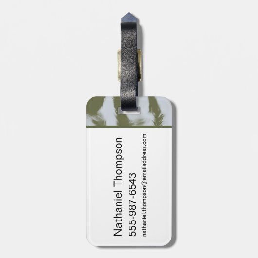 Telefoons omlaag, handpalmen omhoog - De witte lot Bagagelabel (Achterkant verticaal)