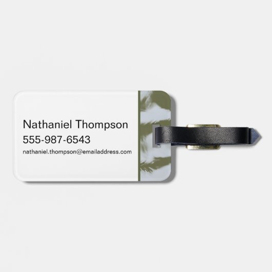 Telefoons omlaag, handpalmen omhoog - De witte lot Bagagelabel (Achterkant horizontaal)