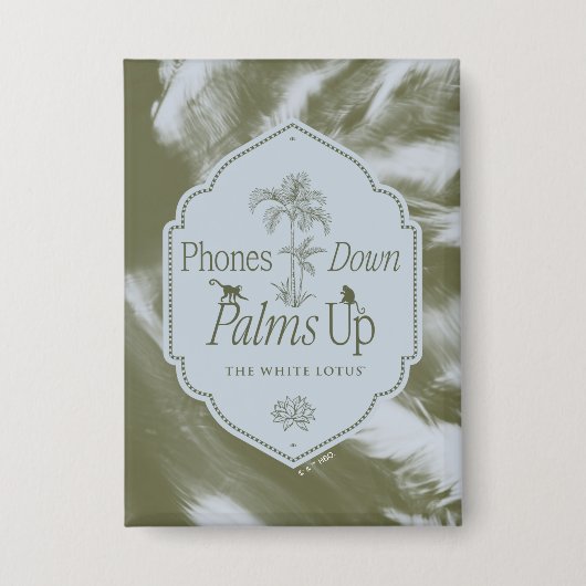 Telefoons omlaag, handpalmen omhoog - De witte lot Button (Voorkant)