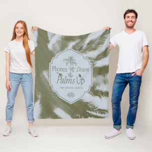 Telefoons omlaag, handpalmen omhoog - De witte lot Fleece Deken