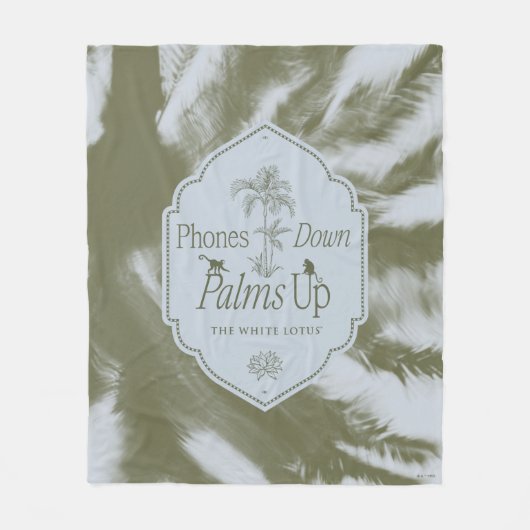 Telefoons omlaag, handpalmen omhoog - De witte lot Fleece Deken (Voorkant)