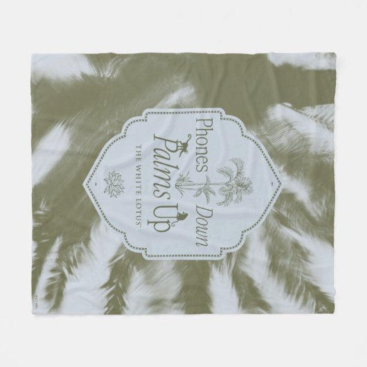 Telefoons omlaag, handpalmen omhoog - De witte lot Fleece Deken (Voorkant (Horizontaal))