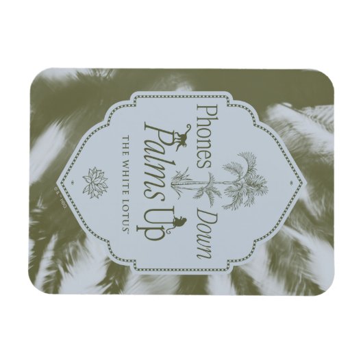 Telefoons omlaag, handpalmen omhoog - De witte lot Magneet (Horizontaal)