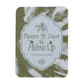 Telefoons omlaag, handpalmen omhoog - De witte lot Magneet (Verticaal)