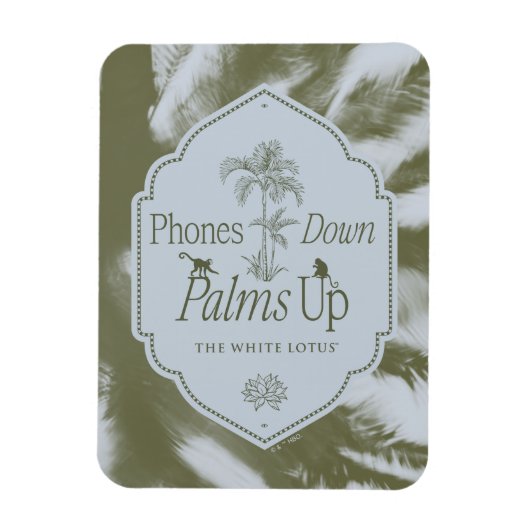 Telefoons omlaag, handpalmen omhoog - De witte lot Magneet (Verticaal)