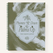 Telefoons omlaag, handpalmen omhoog - De witte lot Notitieboek (Voorkant)