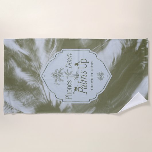 Telefoons omlaag, handpalmen omhoog - De witte lot Strandlaken (Voorkant)