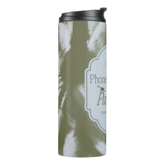 Telefoons omlaag, handpalmen omhoog - De witte lot Thermosbeker (Gedraaid links)