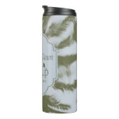 Telefoons omlaag, handpalmen omhoog - De witte lot Thermosbeker (Geroteerd rechts)