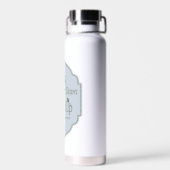 Telefoons omlaag, handpalmen omhoog - De witte lot Waterfles (Achterkant)