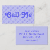 Telefoons roepen me Kaart Visitekaartje (Voorkant / Achterkant)