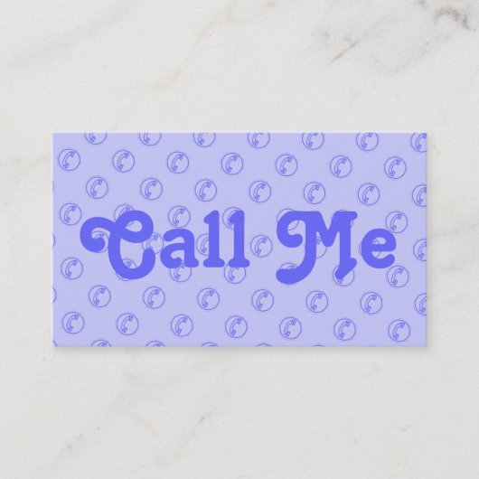Telefoons roepen me Kaart Visitekaartje (Voorkant)