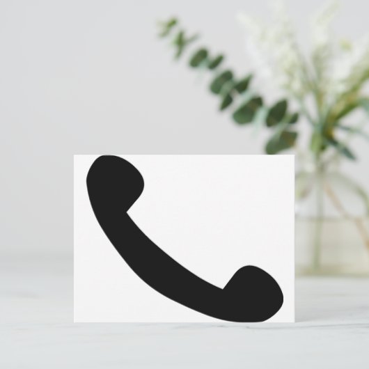 Telefoonsymbool Briefkaart (Staand voorkant)