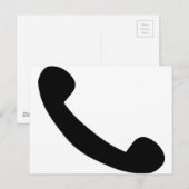 Telefoonsymbool Briefkaart (Voorkant / Achterkant)