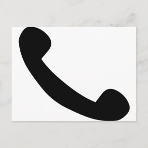 Telefoonsymbool Briefkaart