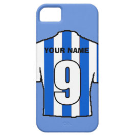 Telefoontas met Club Colors. Blauw en wit Shirt Case-Mate iPhone Case