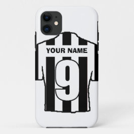 Telefoontas met Club Colors. Zwart-wit Shirt Case-Mate iPhone Case
