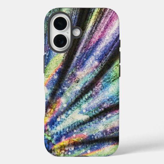 Telefoontas met opening rugleuning en regenboog Case-Mate iPhone case (Achterkant)