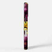 Telefoontas met Paars en gele bloemen Case-Mate iPhone Case (Achterkant / Rechts)