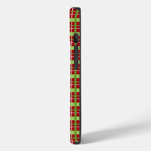 Telefoontas met rood en groen kerstcadeautje Case-Mate iPhone case (Achterkant / Links)