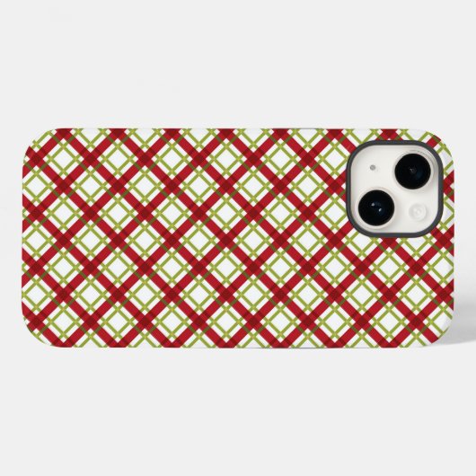 Telefoontas met rood en groen kerstcadeautje Case-Mate iPhone case (Achterkant (horizontaal))
