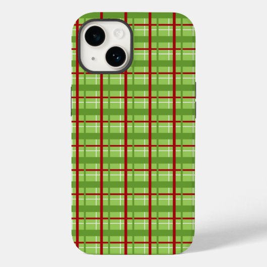 Telefoontas met rood en groen kerstcadeautje Case-Mate iPhone case (Achterkant)