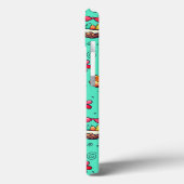 Telefoontas met zacht cyaan paaspatroon Case-Mate iPhone case (Achterkant / Links)