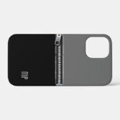 Telefoontas met "Zipper" en je initialen Case-Mate iPhone Case (Achterkant (horizontaal))