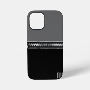 Telefoontas met "Zipper" en je initialen iPhone 12 Mini Hoesje