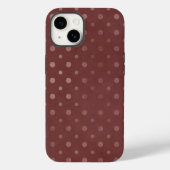 Telefoontas van Bourgogne Polka Dots Case-Mate iPhone Case (Achterkant)