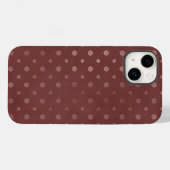 Telefoontas van Bourgogne Polka Dots Case-Mate iPhone Case (Achterkant (horizontaal))