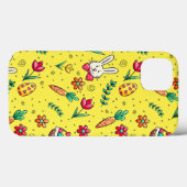 Telefoontas voor heldergeel paaspatroon Case-Mate iPhone case (Achterkant (horizontaal))