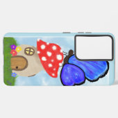 Telefoontas voor vlinder samsung galaxy hoesje (Linkerkant)