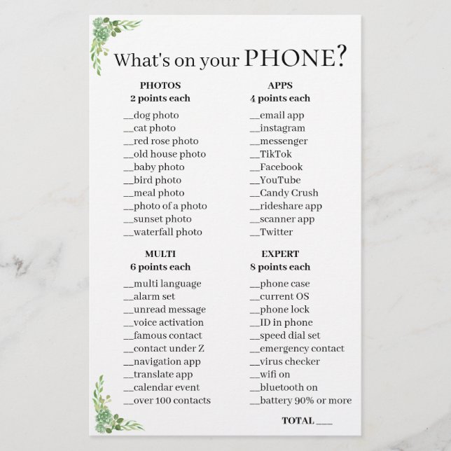 Telefoonvraag Spel 💍 Vrijgezellenfeest (Voorkant)