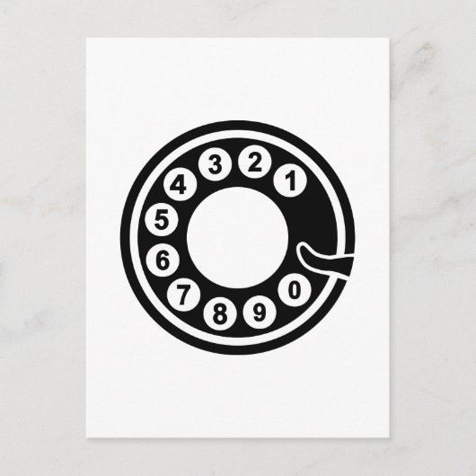Telefoonwijzerplaat bord briefkaart (Voorkant)