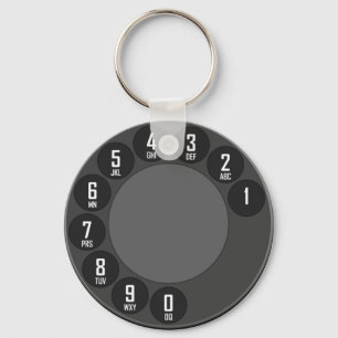 telefoonwijzerplaat keyring sleutelhanger