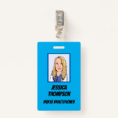 Telegeneeskunde Verpleegkundige Blauw Badge (Voorkant met clip)