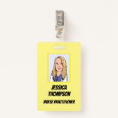 Telegeneeskunde Verpleegkundige Geel Badge (Voorkant met clip)